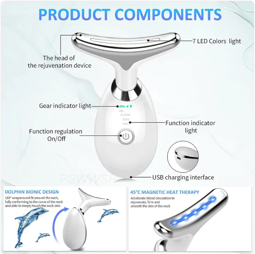 Glow-Boost LED neck and face massager — view 7