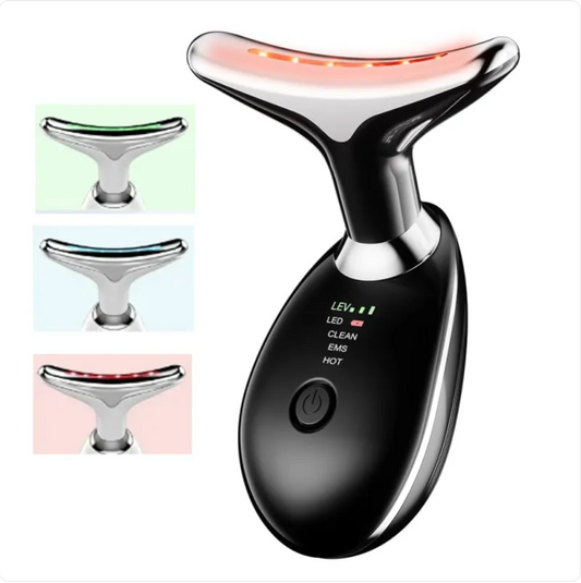 Glow-Boost LED neck and face massager